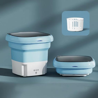 Small Foldable Washing Machine with Spin Dryer