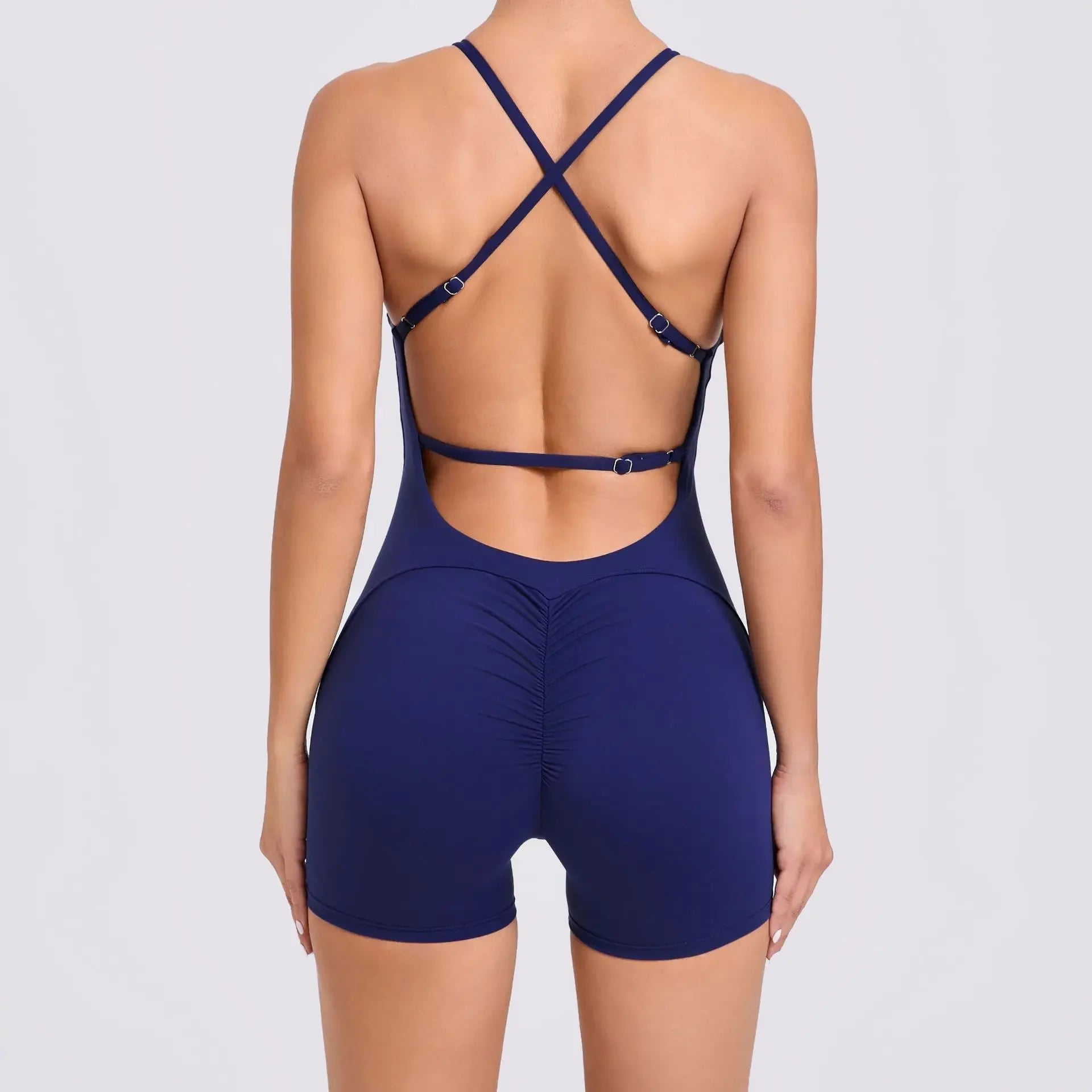 cross back backless bodysuit