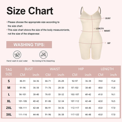 Mid-Thigh Tummy Control Backless Bodysuit Shapewear