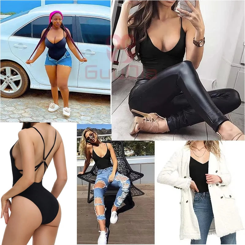 Criss Cross Backless Bodysuits Shapewear