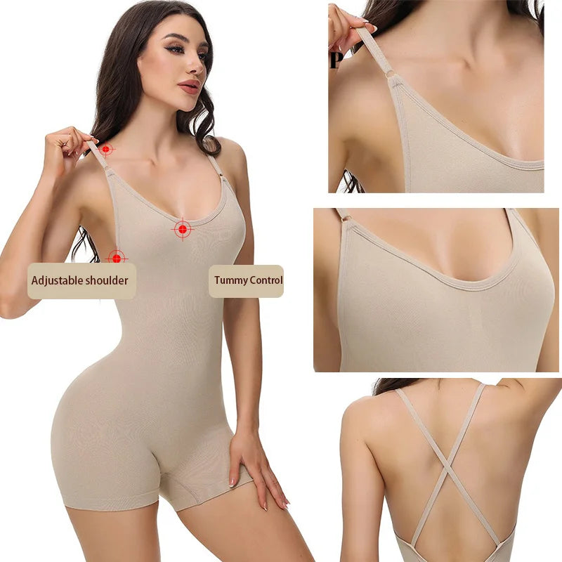 Criss Cross Backless Bodysuits Shapewear