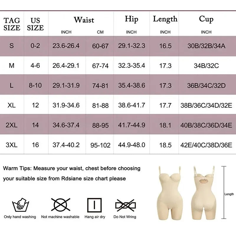 Slimming Belly Corset Backless Bodysuit Shapewear