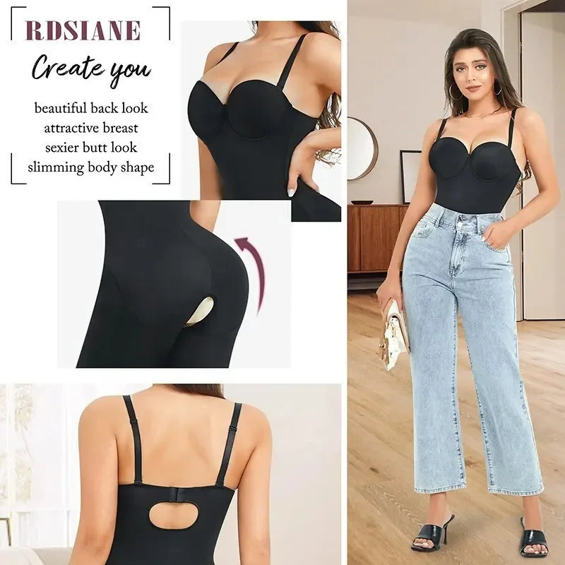 Slimming Belly Corset Backless Bodysuit Shapewear